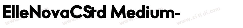 ElleNovaCStd Medium字体转换